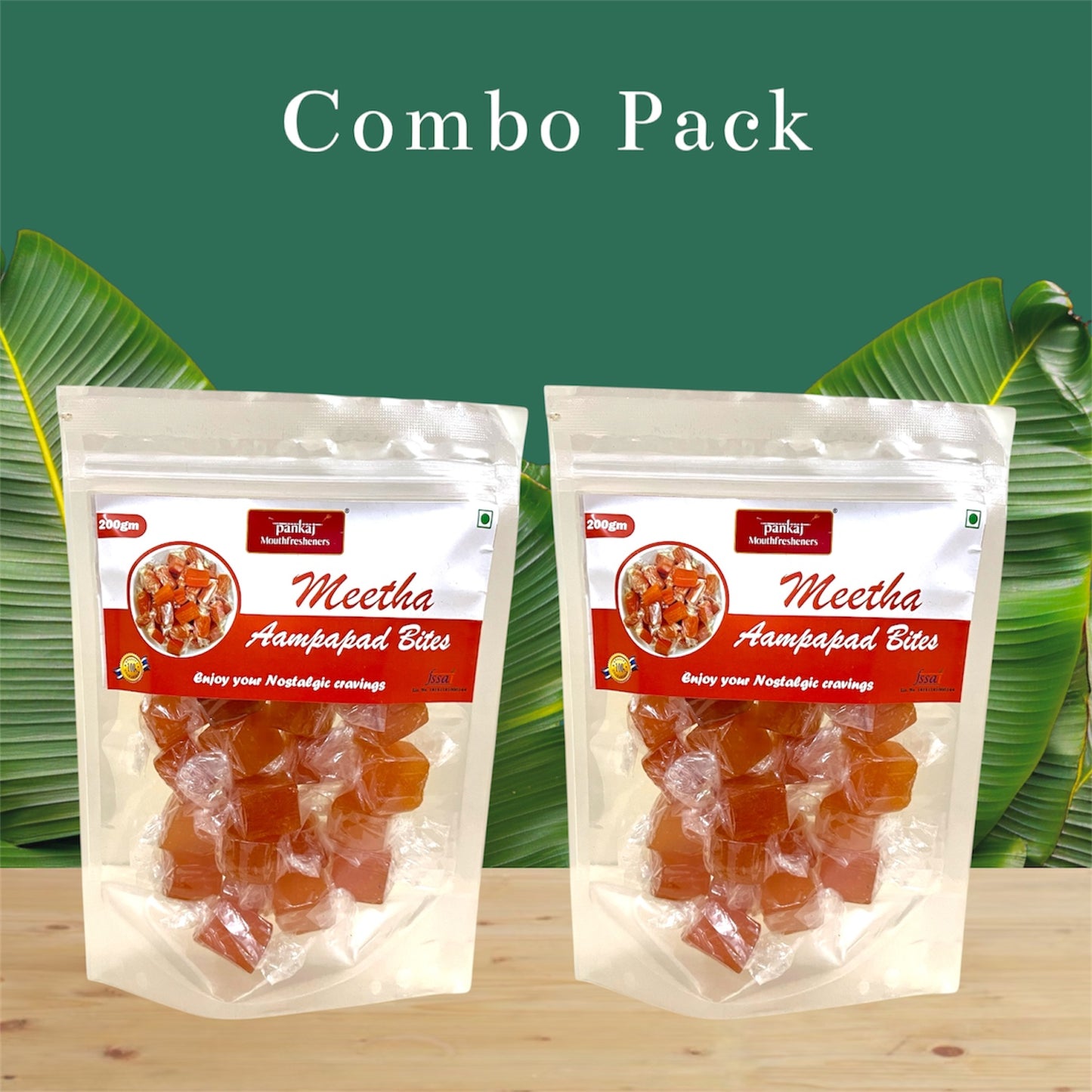 Meetha Aam Papad Bites 200gm each  (Pack of 2)