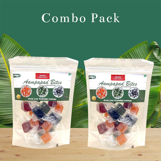 Assorted Aam Papad Bites 200g each (Pack of 2)