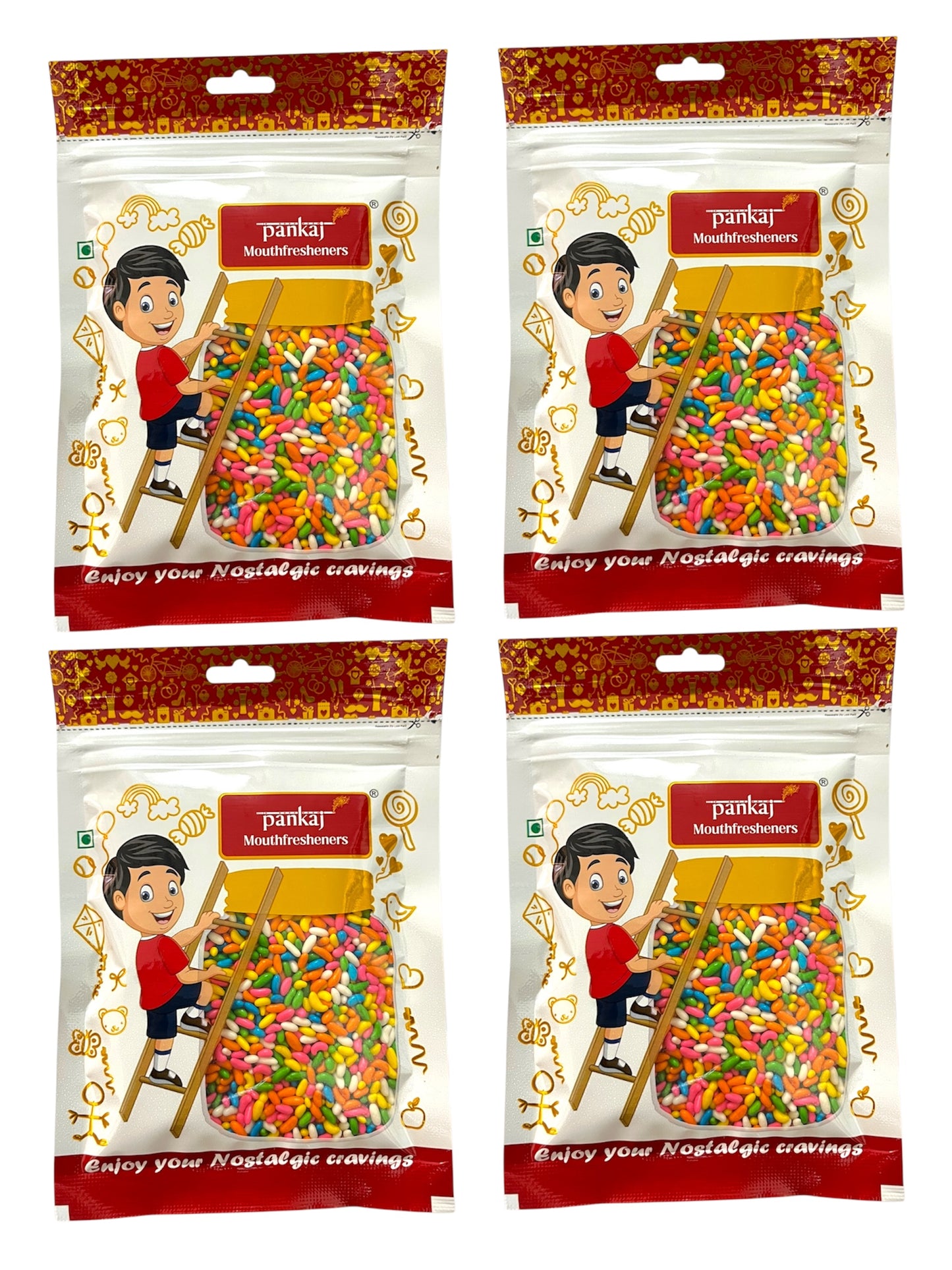 Sugar Coated sonff. 100gm [Pack of 4 (400gm) ]