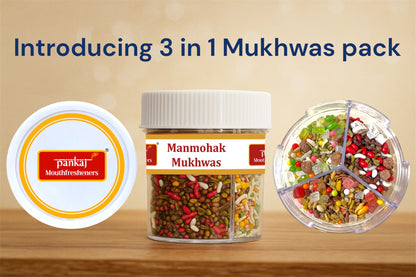 Pankaj 3 in 1 Mukhwas (Pack of 2)